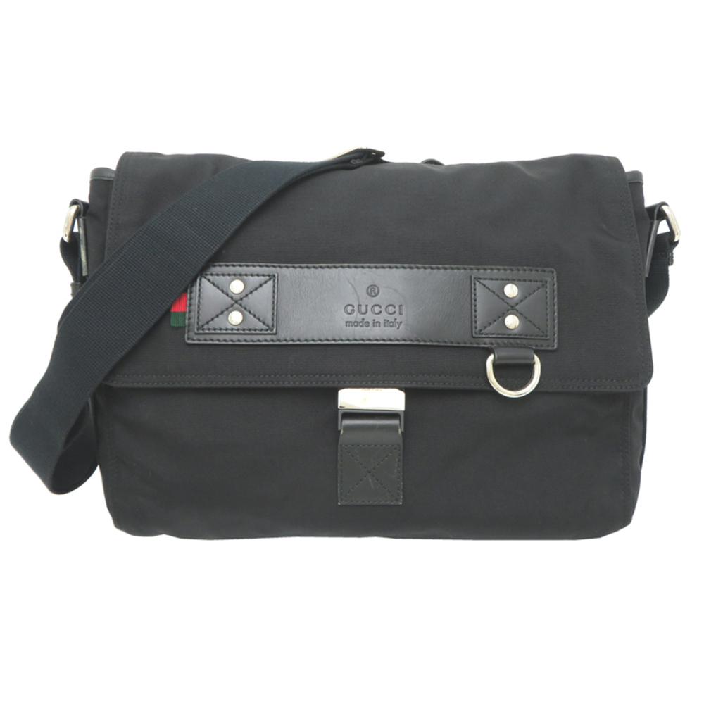 Gucci Sherry Shoulder Bag, Women's/Men's Messenger 246067, Canvas, Black